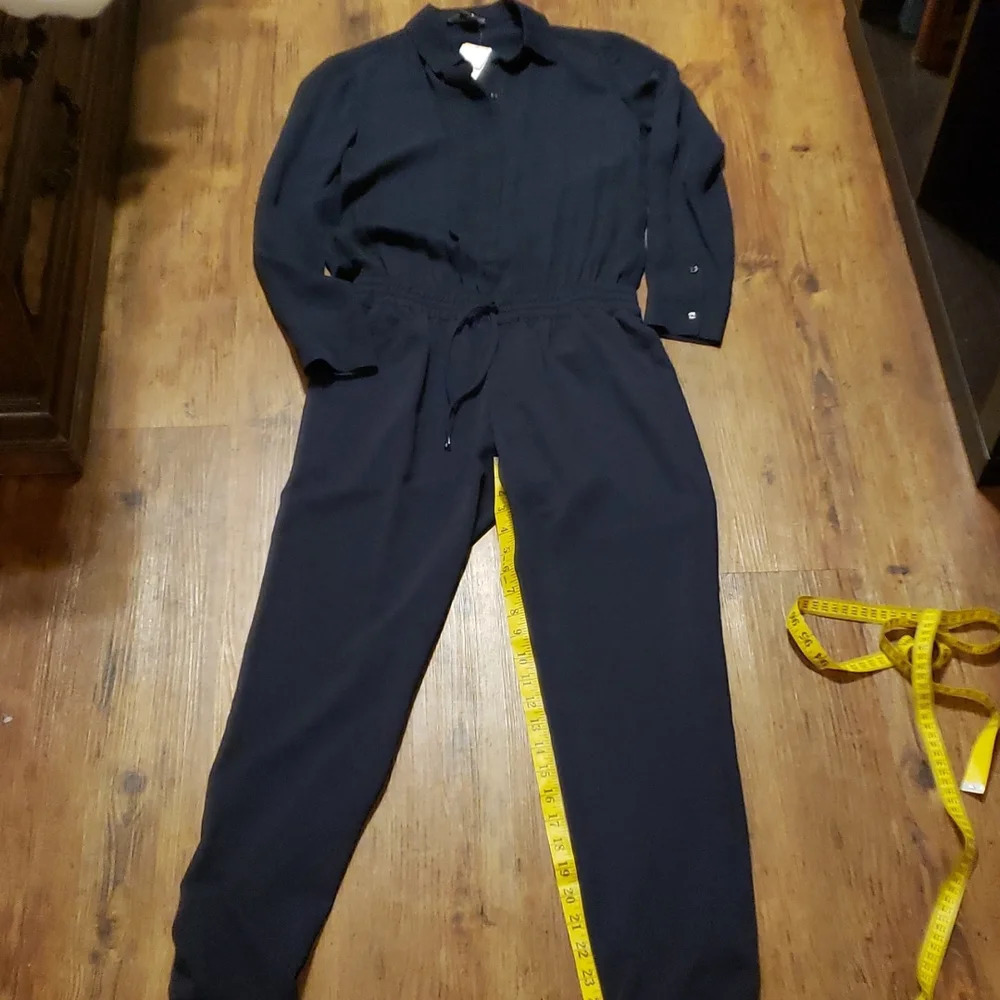 Vince NWT navy blue romper jumpsuit sheer